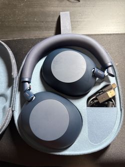 SONY WH-1000XM6 noise cancelling headphones blue
