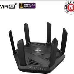 ASUS RT-AXE7800 Tri-band WiFi 6E (802.11ax) Router, 6GHz Band,