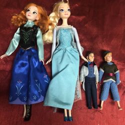 Princess Anna and Elsa  Toy Set And Barbie Dolls, Playhouse