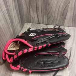 Softball Glove Wilson Flash Black Pink 12" RHT Fast Pitch A04RF1612 Youth 