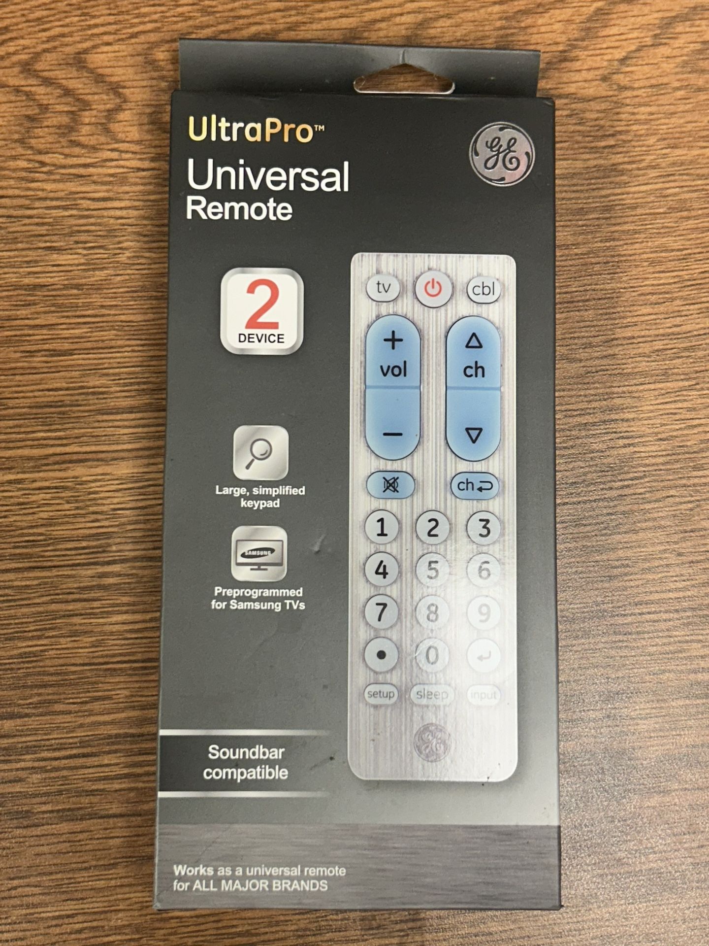 UltraPro GE Universal Remote Control for 2 Devices