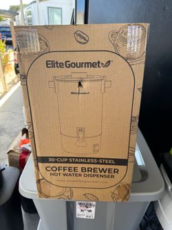 Elite Gourmet 30-Cup Stainless Steel Coffee Brewer