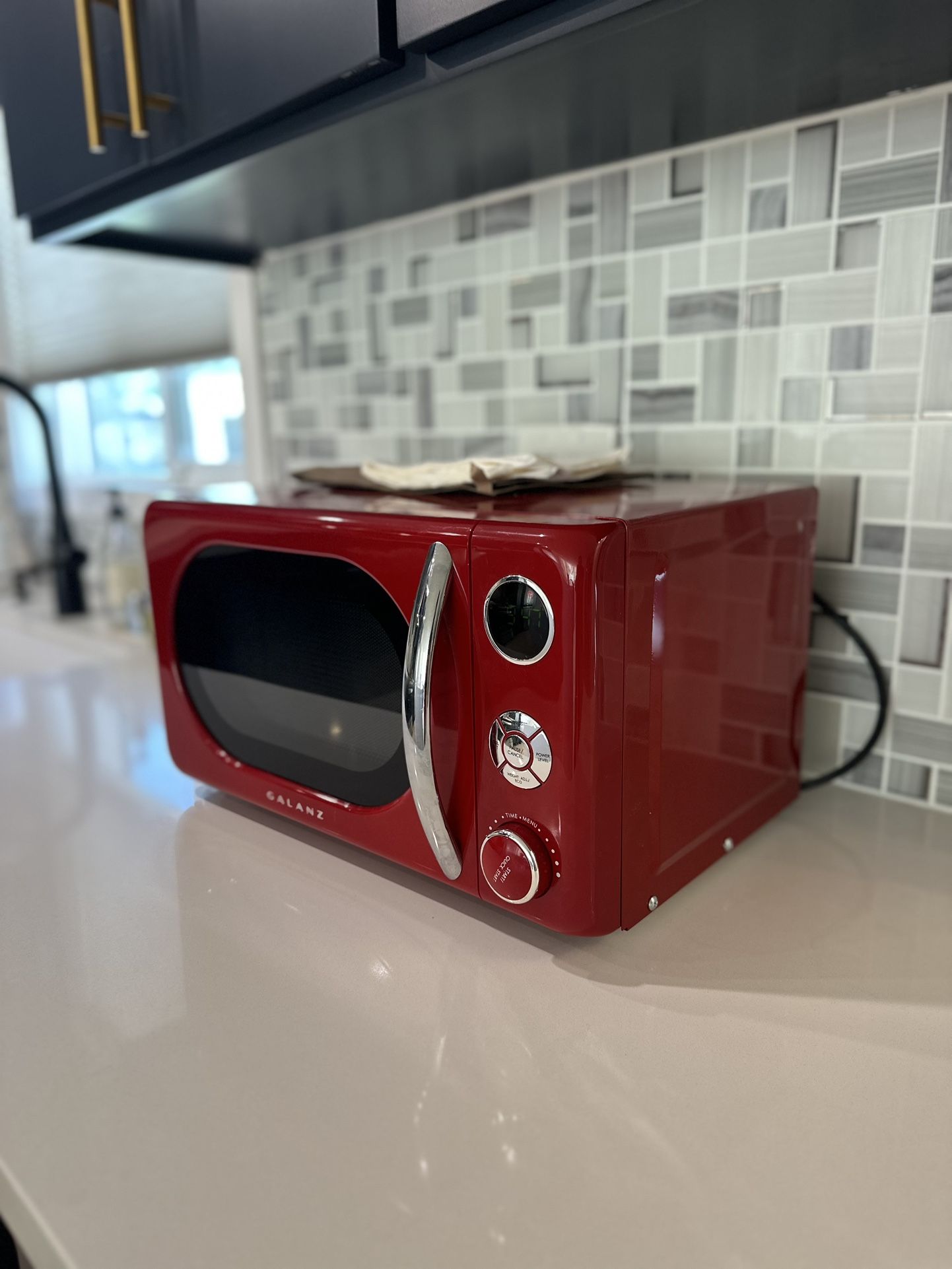 Retro Red Microwave
