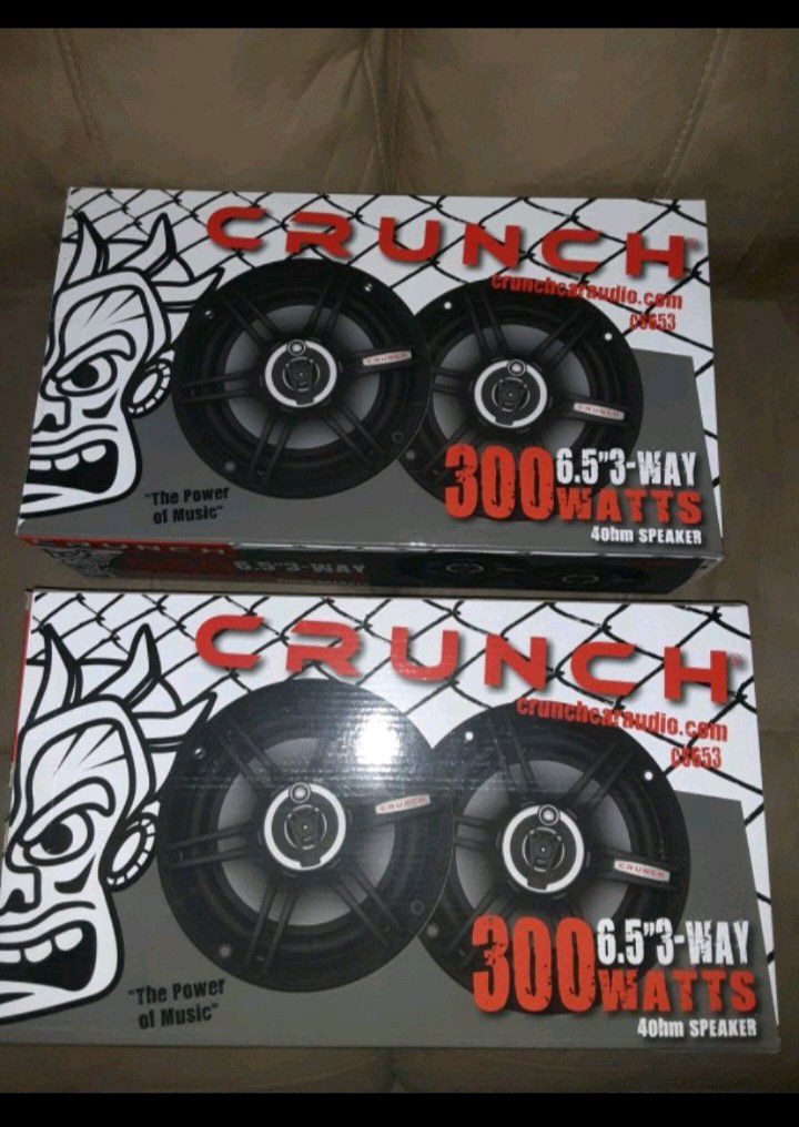 Brand new 6.5 Crunch speakers