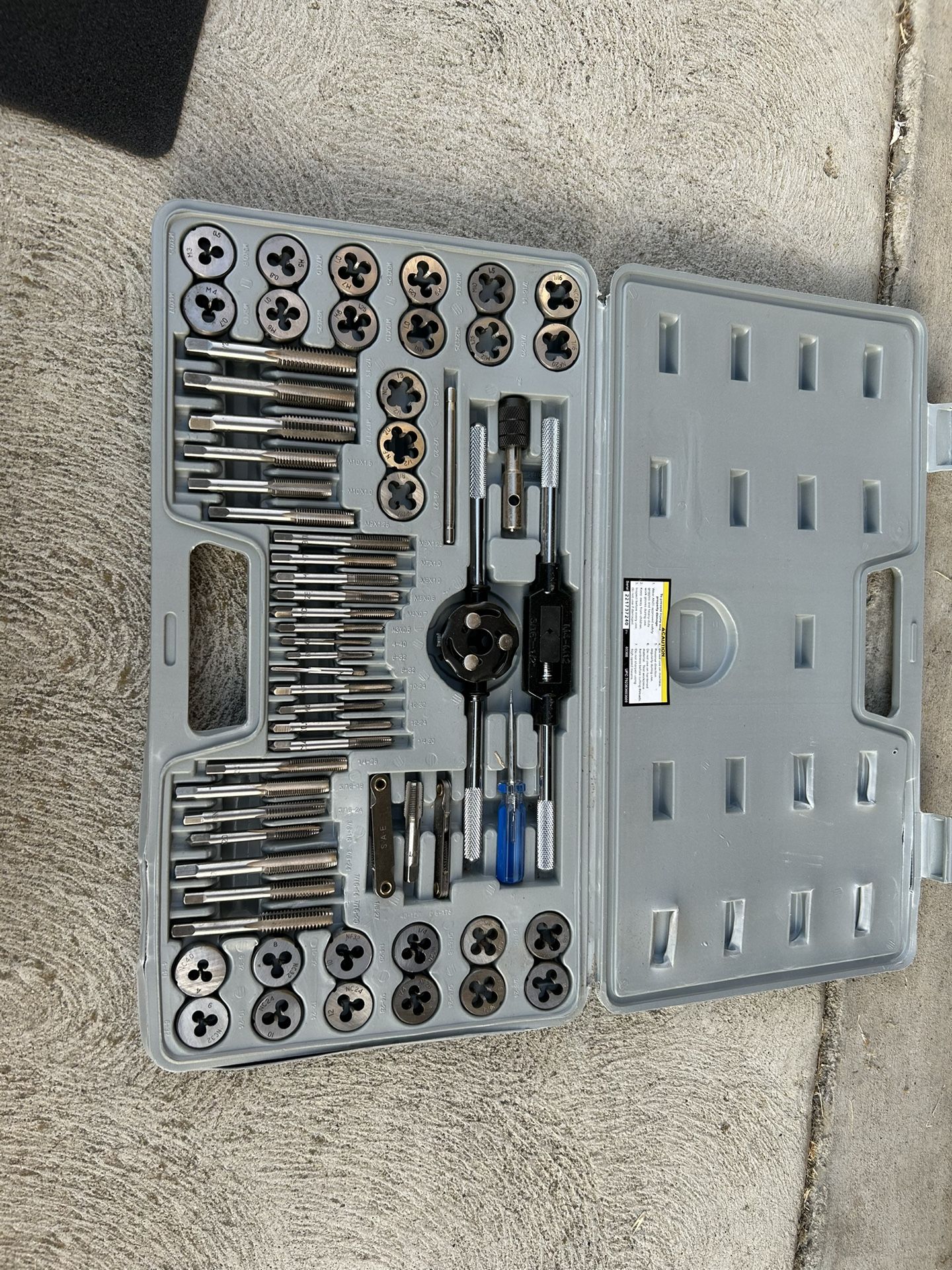 60 Pc Tap N Die Set