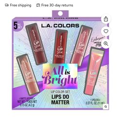 L.A Color Lip Colors 
