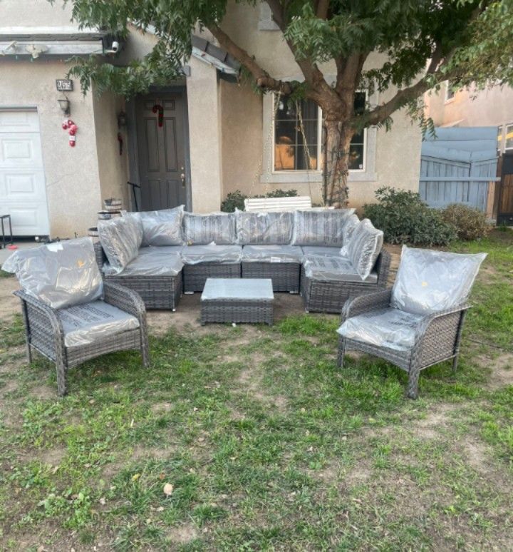 9-piece Patio Chair Set Brand New Patio Sofa Set Outdoor Patio Furniture Patio Chair Set Modular Patio Sofa ππΊπππ