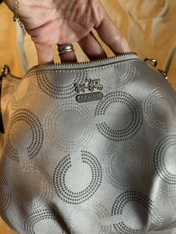 Coach Madison Dotted Op Art Convertible Hobo bag.