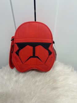 Loungefly red stormtrooper bag.