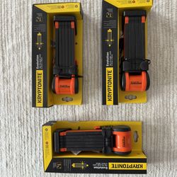 3x Kryptonite Evolution 790 Folding Bike Lock