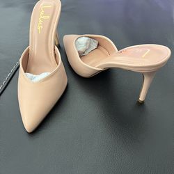👠 NEW Lulus Frae Hazelnut Pointed-Toe Mules – Size 8