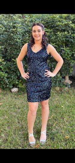 Blue homecoming dress