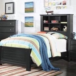 Brand New Black Bookcase Bed