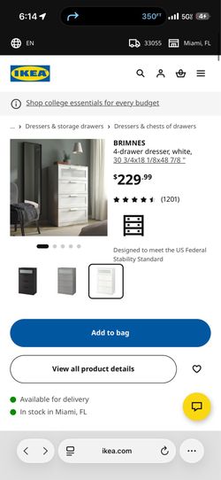 IKEA dresser x2