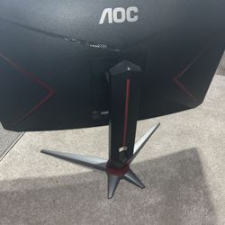 AOC C32G2ZE 160hz 27 inch Curved Frameless Monitor Along with monitor speakers