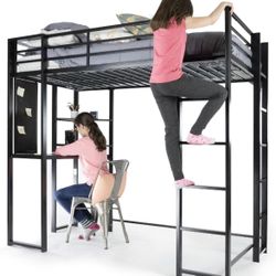 Modern Full Loft Bed Frame