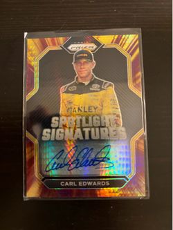 2023 Panini Prizm Racing Carl Edwards Spotlight Signatures Checkered Flag 1/25