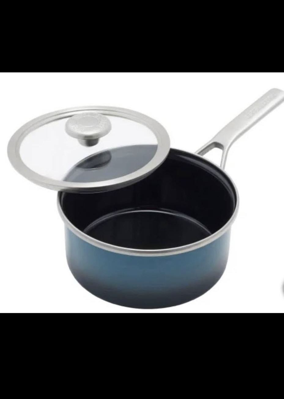 Merten & Storck Steel Core Enameled 2QT Saucepan with Lid