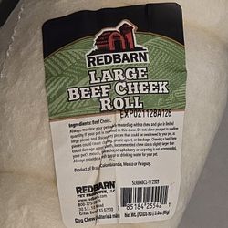 Large Beef Cheek Roll Dog Treat