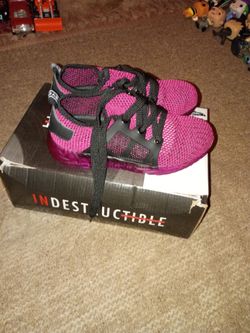 Indestructible Pink and Black Sneakers..Size 7 1/2