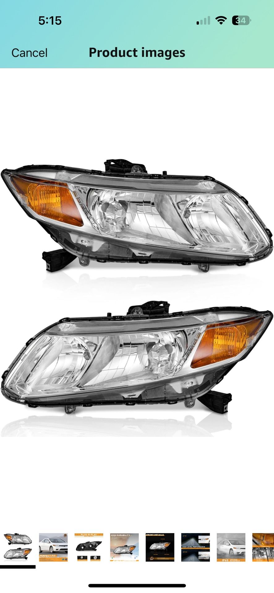 Honda Civic Headlights