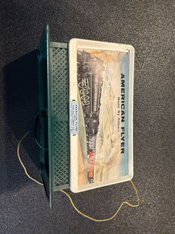 AMERICAN FLYER S GAUGE STEAM WHISTLE BILLBOARD, PAPER SIGN UNTESTED