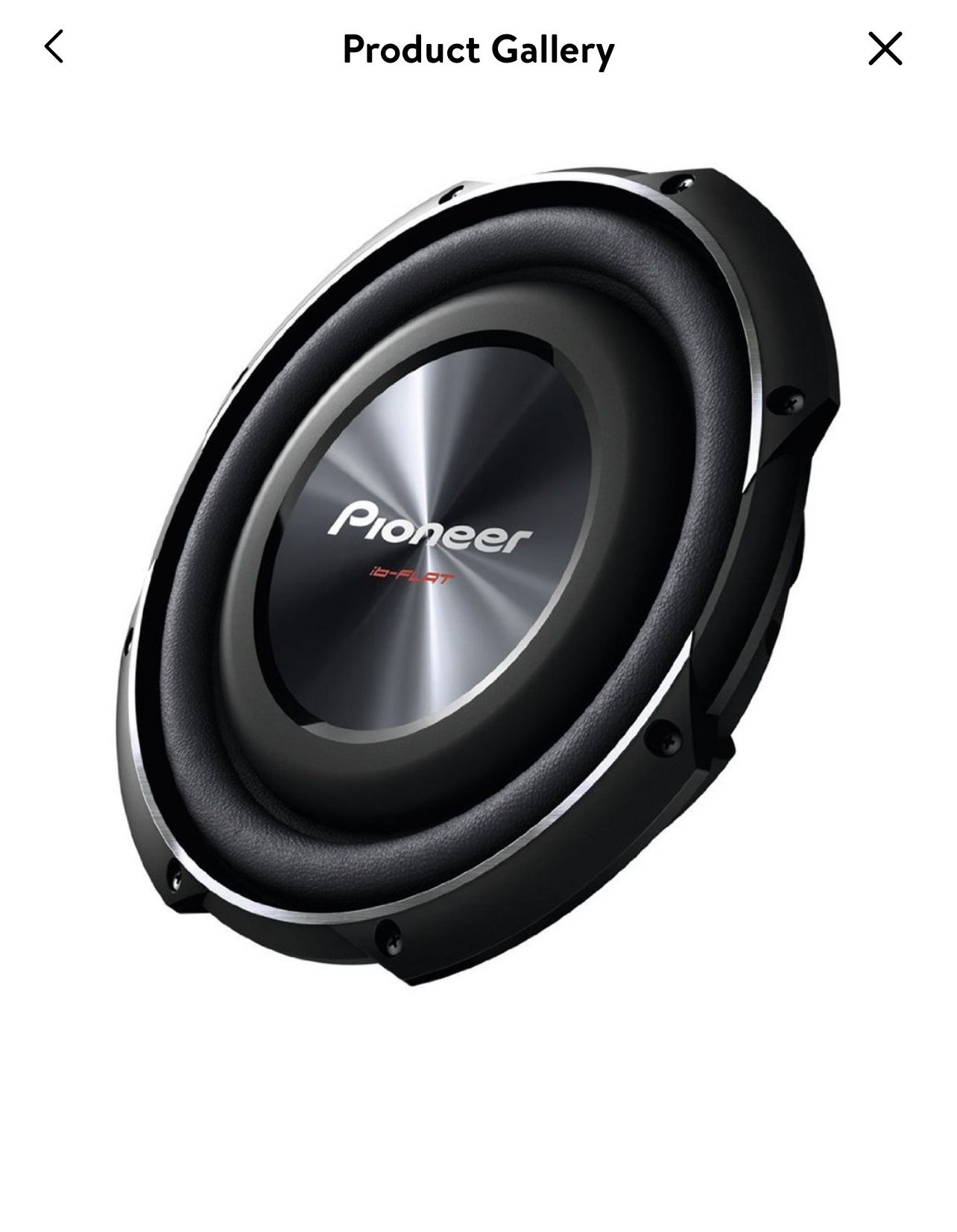 Pioneer 10 Inch 1200 Watt Max Car Audio Shallow Mount Subwoofer | TS-SW2502S4