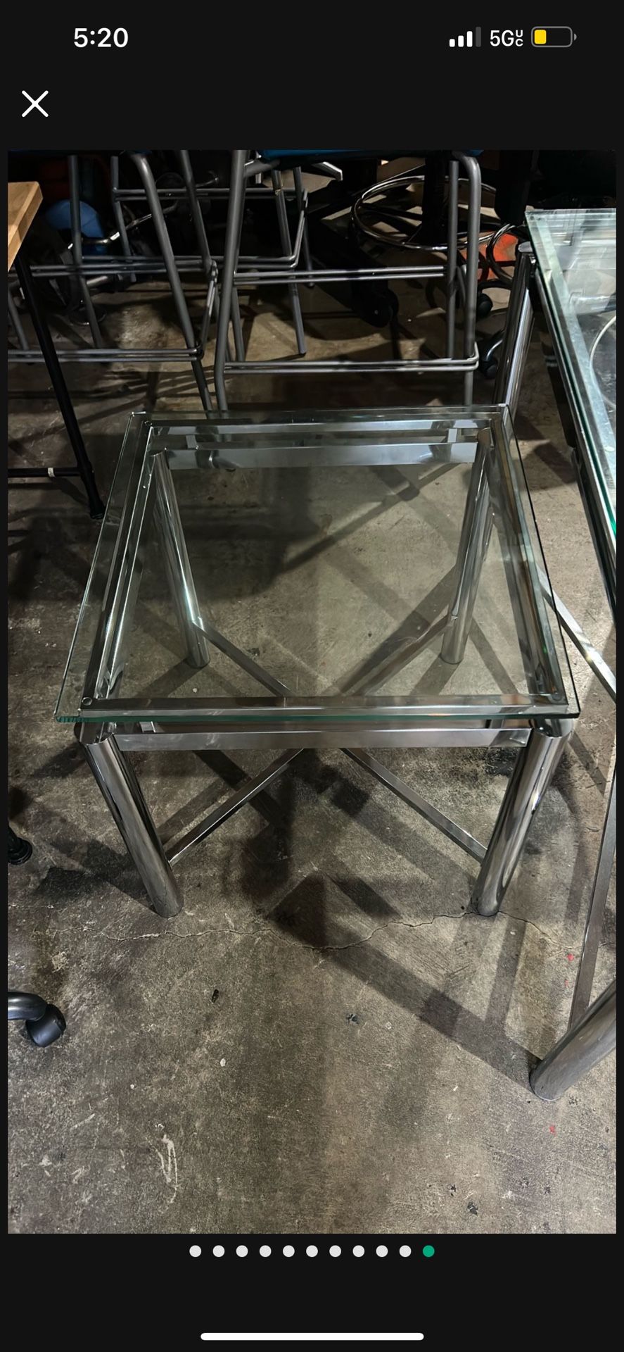 3 Glass Tables