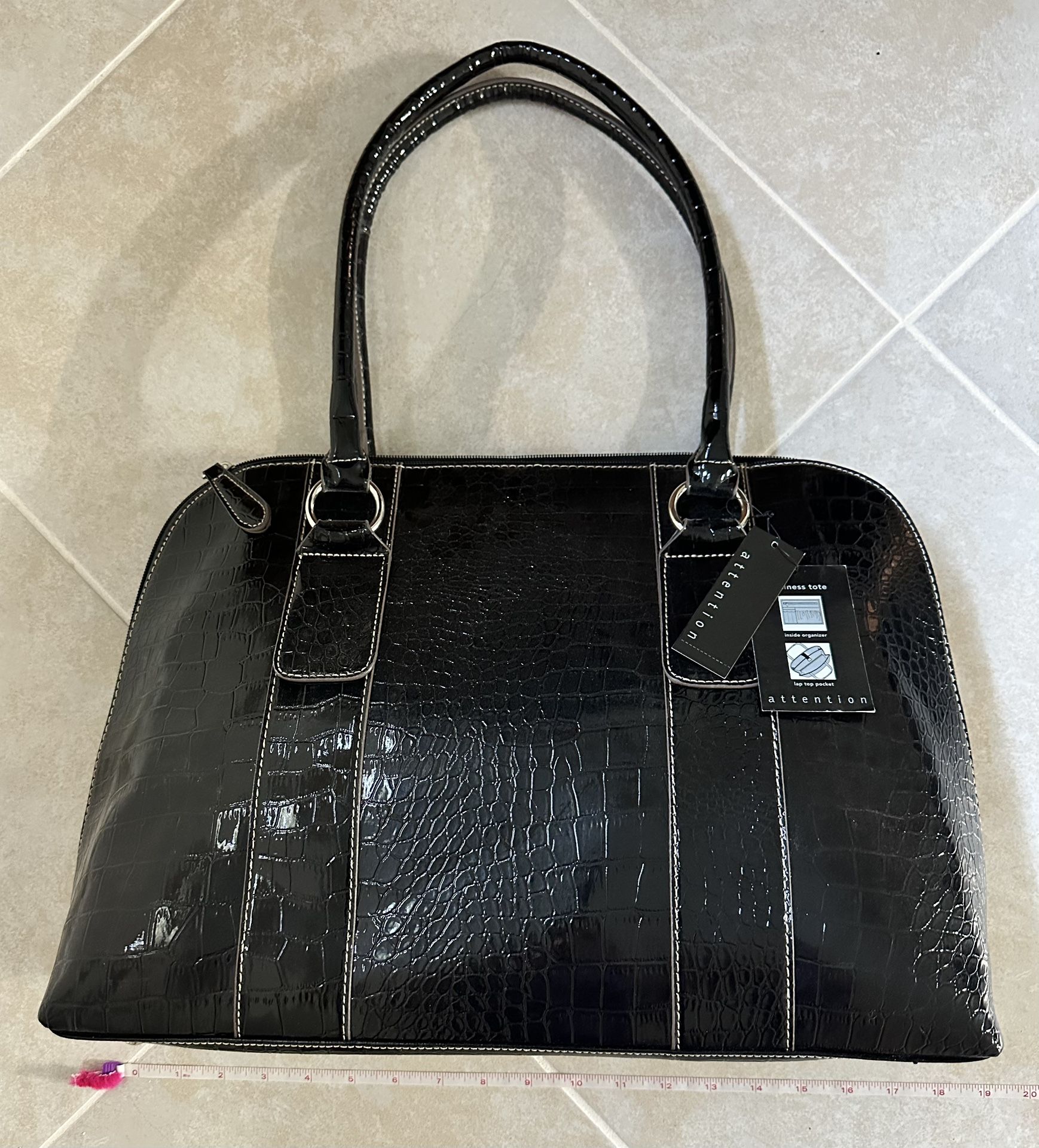 NWT Attention Business Tote Organizer Bag With Lap Top Pocket