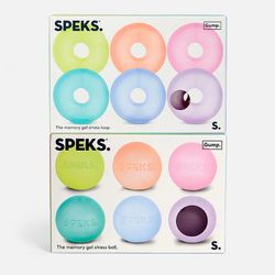 SPEKS Gump Memory Gel Stress Ball 2 Packs of 6 Mini Fidget Sensory Squeeze Toy