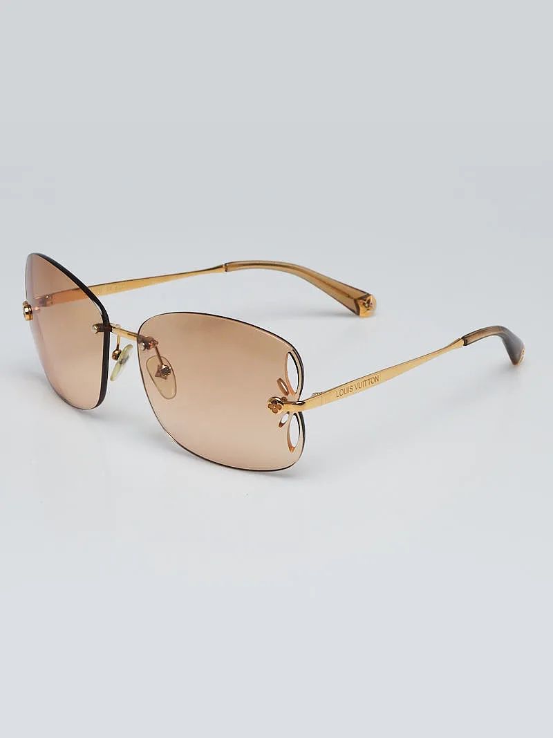 Authentic Louis Vuitton Rimless Lily Monogram Flower Sunglasses