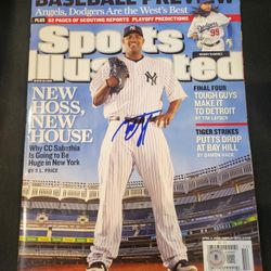 CC Sabathia signed Sports Illustrated