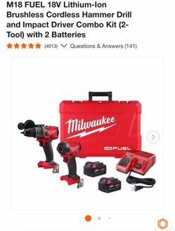 Milwaukee M18 FUEL Hammer Drill & Impact Driver Combo Kit
