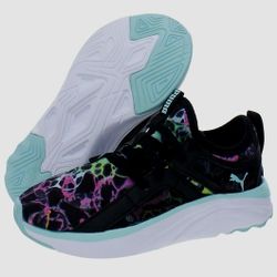 PUMA Girl's Soft Sophia Bubble Dye Sneakers 