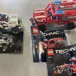 LEGO Technic police interceptor 42047 and First Responder 42075