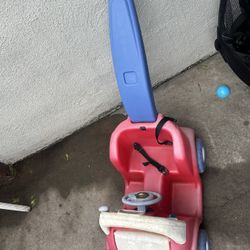 Step2 Anniversary Edition Push Around Buggy Red Toddler Ride-On Car with Seatbelt Toy