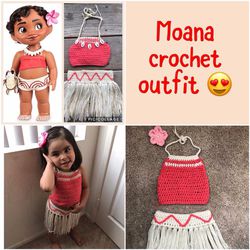 Moana crochet outfit for toddler