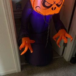 Mr Pumpkin Inflatable Halloween Decoration 