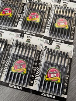 Z-Grip Retractable Ballpoint Pen, 1.0 mm, Black Ink, 7-Pack