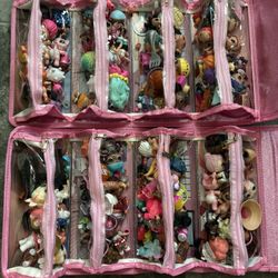 Lot Of LOL Girl Dolls, Accessories, Organizers