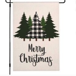 Christmas Tree Small Garden Flag