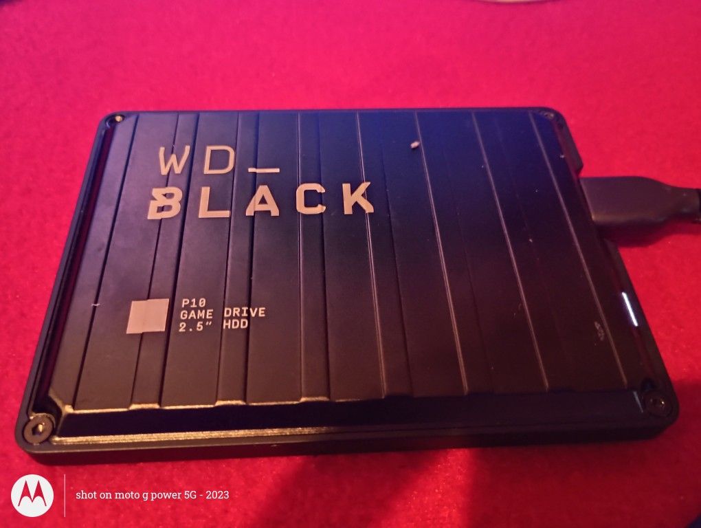 WD Black External Hardrive For Xbox, PS4, And PC/Laptop
