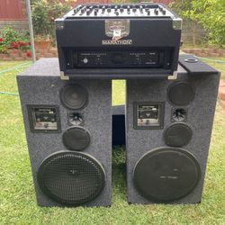 Speakers, Amp And Mixer