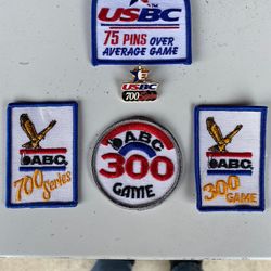Bowling Patches And Pin