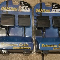 2 New PlayStation 2 (Extension Cables) “”” New in package “”