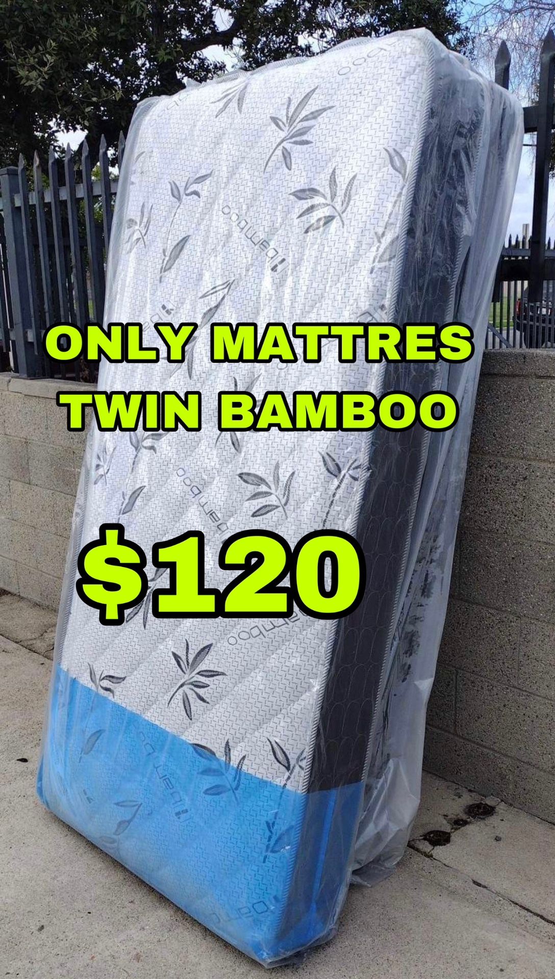 ONLY MATTRESS TWIN BAMBOO