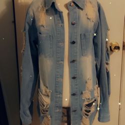 Ripped Denim Jacket