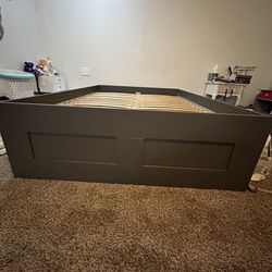 Full Size Bed Frame - Gray