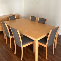 Copenhagen Dining Table With 6 Chairs And Buffet