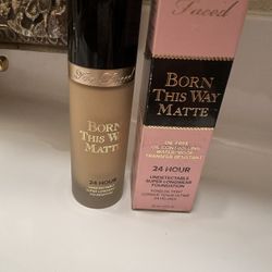 too faced born this way matte foundation almond